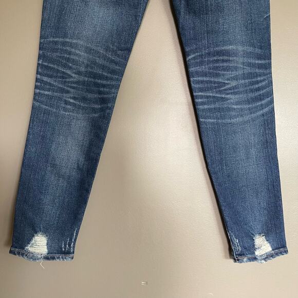 NWOT Moussy MV VELMA‎ SKINNY JEAN DARK BLUE Size 24 Slightly Distressed Classic - Picture 15 of 16
